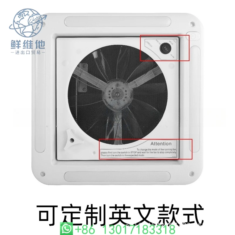 RV Roof Ventilation Fan Built-in Rain Sensor & LED Light Replacement Air Circulation Device For Caravan Trailer Camper
RV Roof Ventilation Fan Built-in Rain Sensor & LED Light Replacement Air Circulation Device For Caravan Trailer Camper
