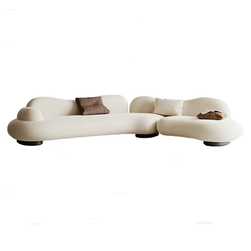 Wabi Sand cream wind arc corner matte cloth sofa size apartment living room designer special-shaped combination sofa
Wabi Sand cream wind arc corner matte cloth sofa size apartment living room designer special-shaped combination sofa