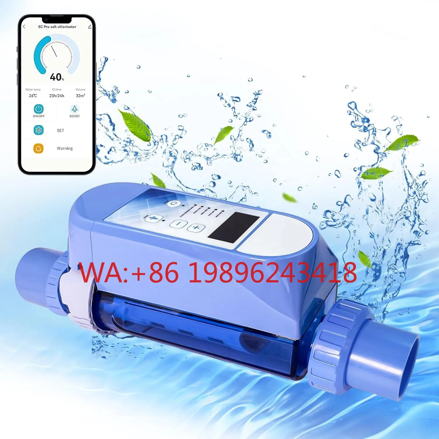 KAIKANG POOL Smart Wifi Salt Chlorinator Salt Water Chlorinator Pool Salt Chlorinator for Swimming Pool
KAIKANG POOL Smart Wifi Salt Chlorinator Salt Water Chlorinator Pool Salt Chlorinator for Swimming Pool