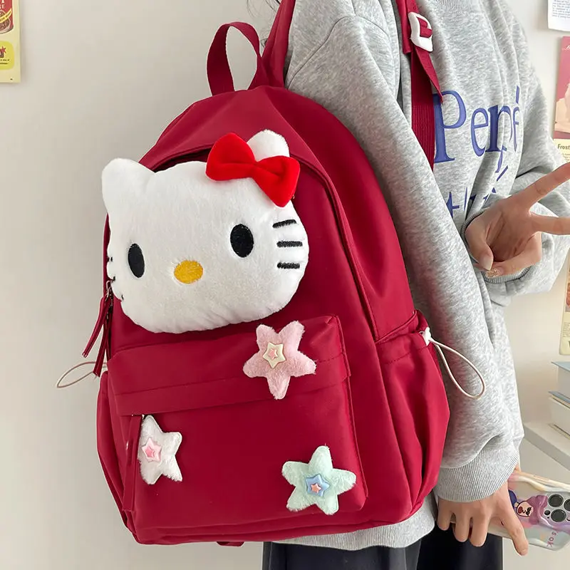 Hello Kitty Cute Schoolbag Sanrio Large Capacity Backpack Girl Junior High School High School Student College Backpack Campus
Hello Kitty Cute Schoolbag Sanrio Large Capacity Backpack Girl Junior High School High School Student College Backpack Campus