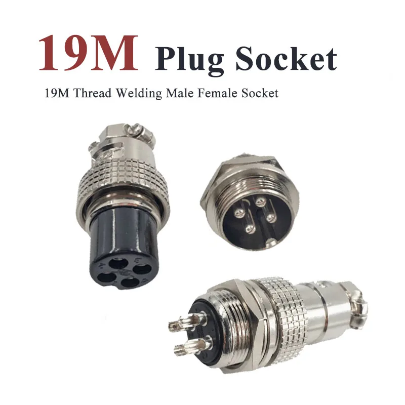 Heavy Duty 19M Aviation Plug Socket 19m Thread 2 3 4 5 6 7 8 9 10 11 12 13 14 15 Pin Male Female Welding Connector 5A-10A
Heavy Duty 19M Aviation Plug Socket 19m Thread 2 3 4 5 6 7 8 9 10 11 12 13 14 15 Pin Male Female Welding Connector 5A-10A