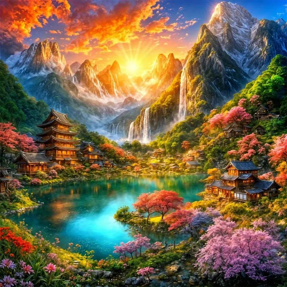Mountain Landscape 500PCS/1024 PCS Jigsaw Puzzles Relaxing Family Activity Games for Living Room Home Decor Gift
Mountain Landscape 500PCS/1024 PCS Jigsaw Puzzles Relaxing Family Activity Games for Living Room Home Decor Gift
