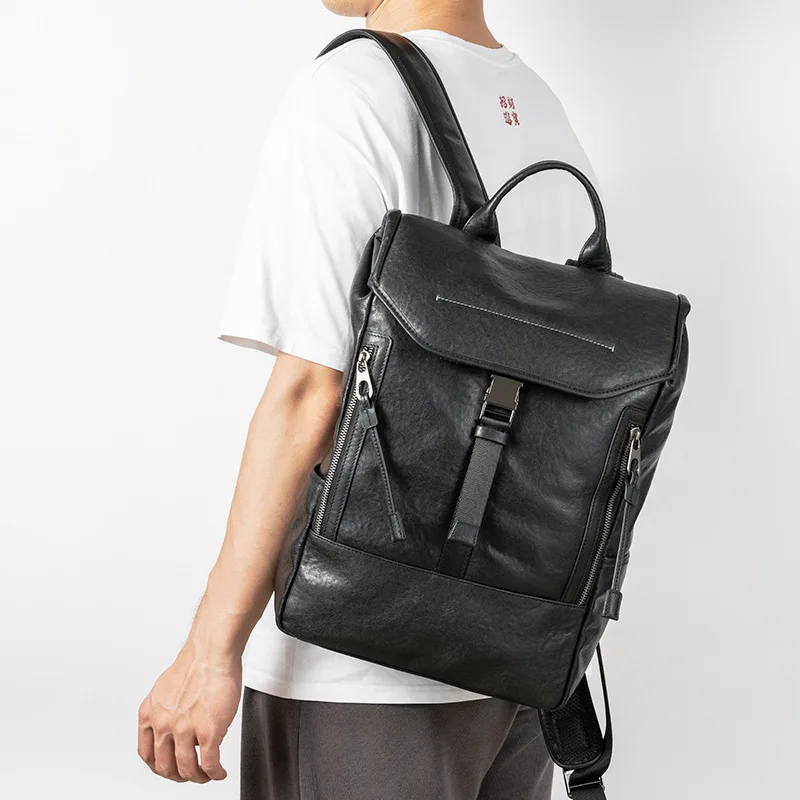 Fashion Design Travel Bag Large Capacity School Backpack 15.6 Inch Laptop Bags Leather High Quality Genuine Leather Men Backpack
Fashion Design Travel Bag Large Capacity School Backpack 15.6 Inch Laptop Bags Leather High Quality Genuine Leather Men Backpack
