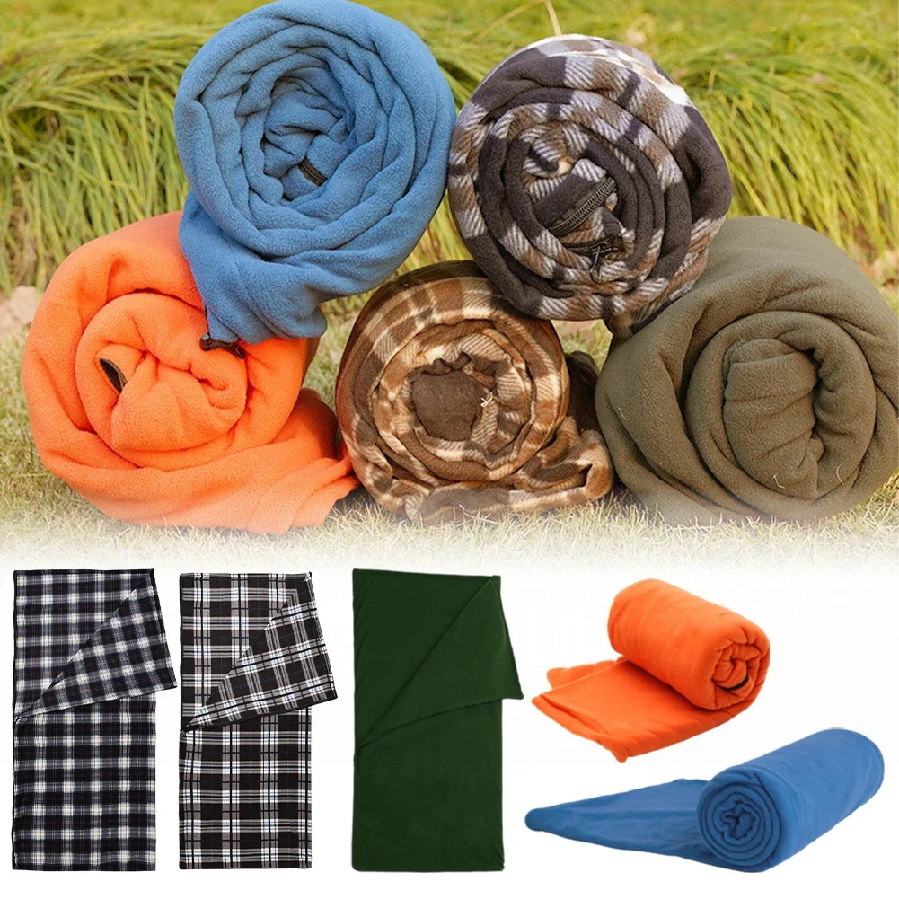 1pc Portable Sleeping Bag Polar-Fleece Zippered Camping Blanket With Storage Bag For Outdoor Camping Tent Bed Accessories
1pc Portable Sleeping Bag Polar-Fleece Zippered Camping Blanket With Storage Bag For Outdoor Camping Tent Bed Accessories
