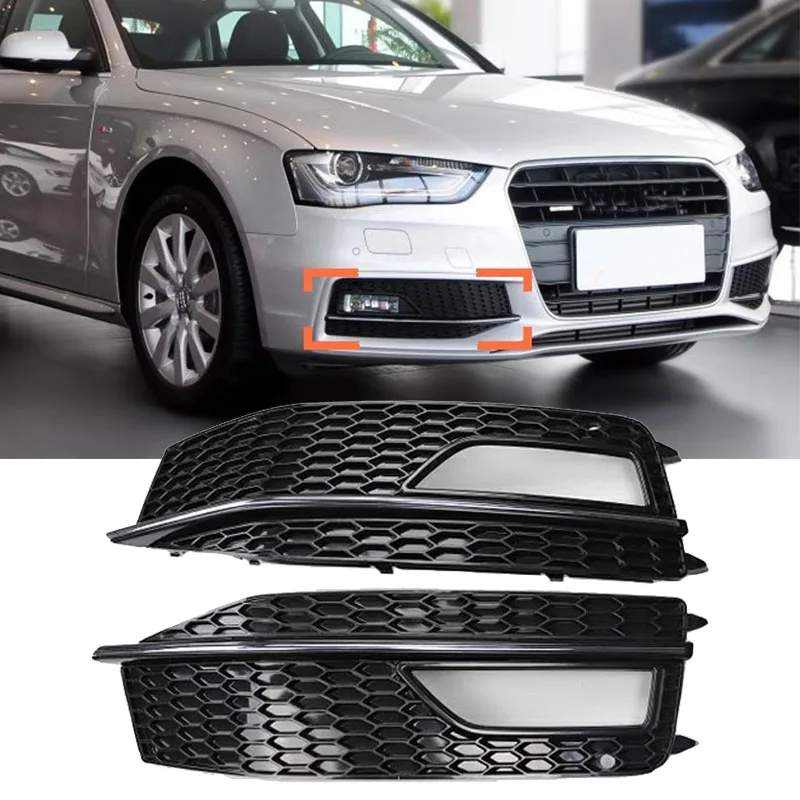 Fog Lamp Cover For Audi A4 B8 B8.5 S-line 2013 2014 2015 2016 Grill Front Honeycomb Grille Bumper Racing Grills Fog Lamp Frame
Fog Lamp Cover For Audi A4 B8 B8.5 S-line 2013 2014 2015 2016 Grill Front Honeycomb Grille Bumper Racing Grills Fog Lamp Frame