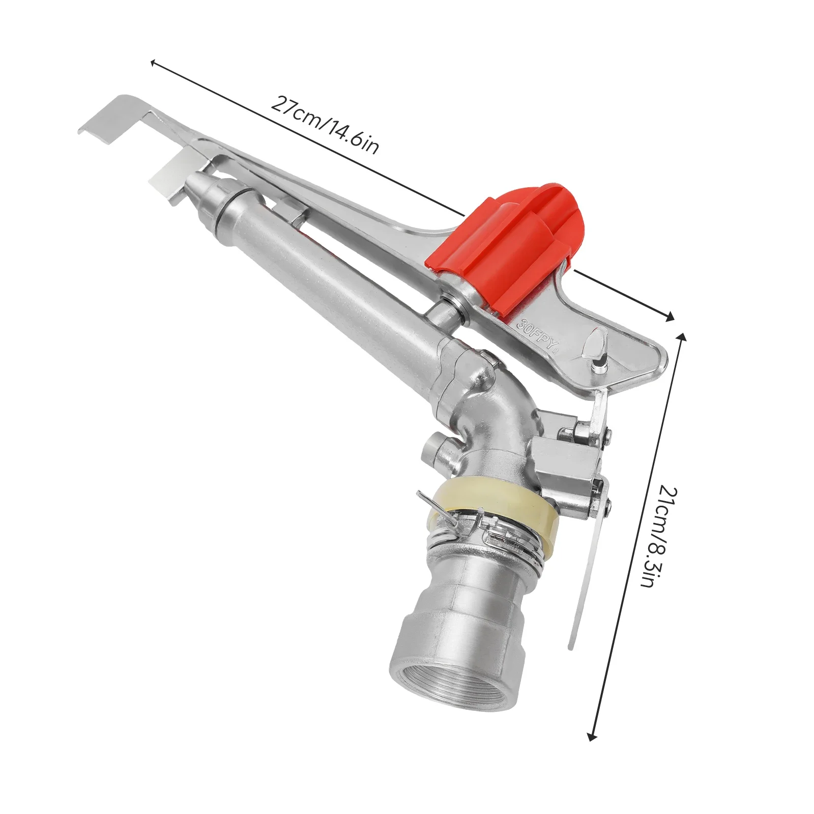 1"-2.6Agriculture Large-Area Irrigation Sprinkler Lawn Irrigation Spray Gun Farm Two Spray Nozzles for Large-scale Agricultural
1"-2.6Agriculture Large-Area Irrigation Sprinkler Lawn Irrigation Spray Gun Farm Two Spray Nozzles for Large-scale Agricultural