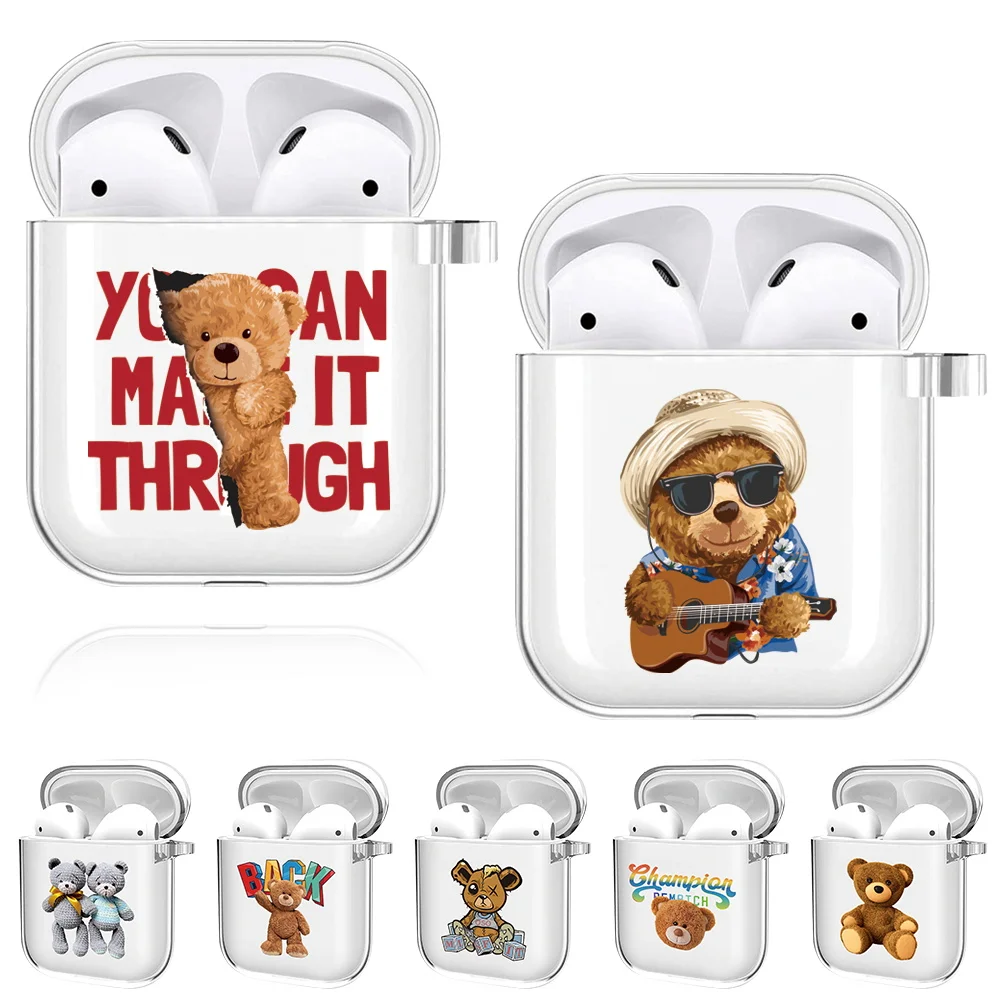 Silicone Case Wireless Bluetooth Earphone Cover for Apple AirPods 1st / 2nd Generation Bear Print Headphone Protective Cases
Silicone Case Wireless Bluetooth Earphone Cover for Apple AirPods 1st / 2nd Generation Bear Print Headphone Protective Cases
