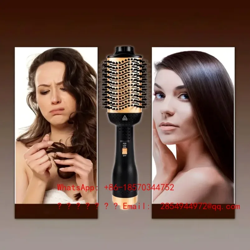 Three-in-one Multi-functional Hot Air Comb, Negative Ion Hair Dryer, Curling Iron, Integrated Fluffy Inner Buckle Comb
Three-in-one Multi-functional Hot Air Comb, Negative Ion Hair Dryer, Curling Iron, Integrated Fluffy Inner Buckle Comb