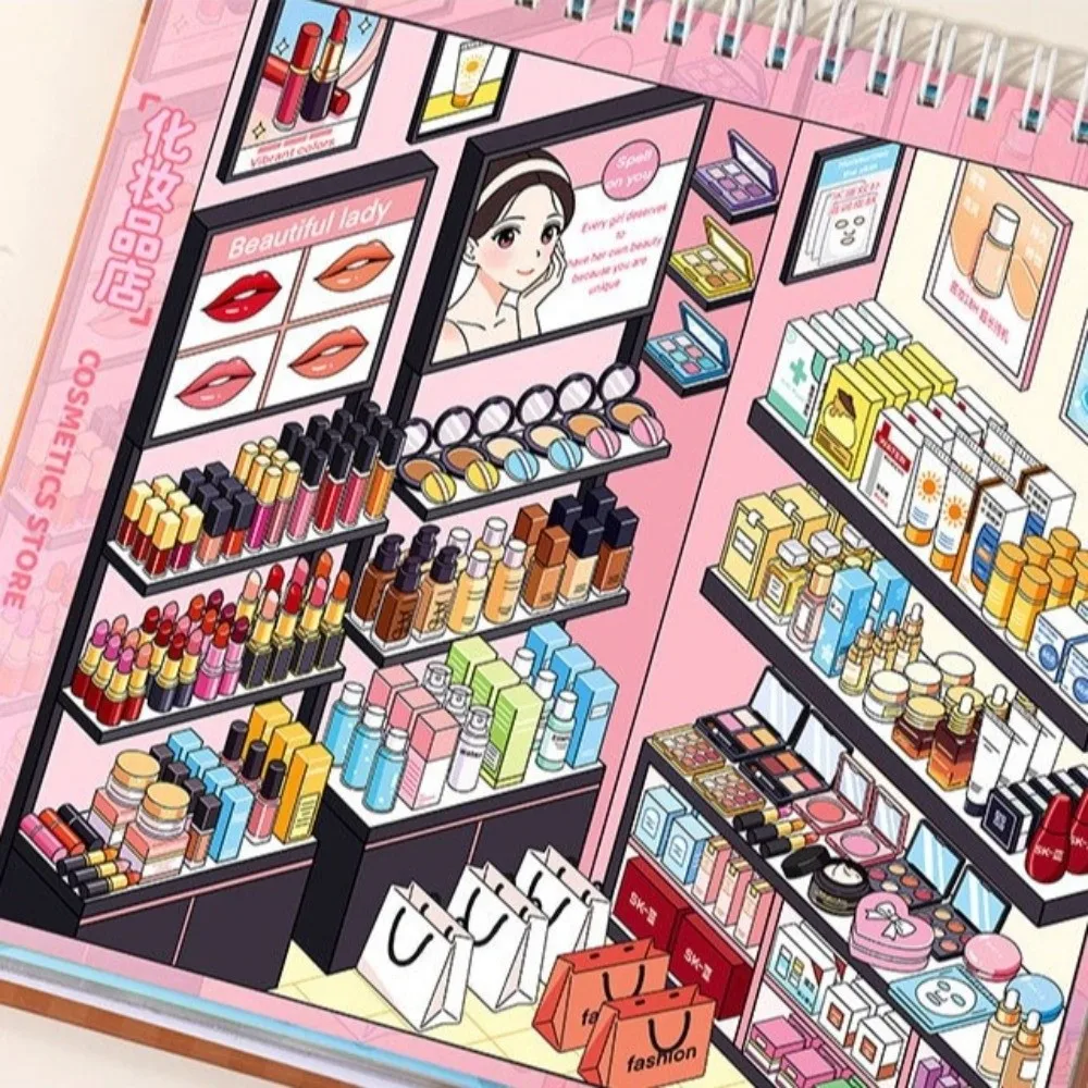 New Shop Scene Scenery Stickers Large Size PET Sticker Book Beauty Stores 10 Scenes 33 Sheets 3D Stacking Sticker Birthday Gifts
New Shop Scene Scenery Stickers Large Size PET Sticker Book Beauty Stores 10 Scenes 33 Sheets 3D Stacking Sticker Birthday Gifts
