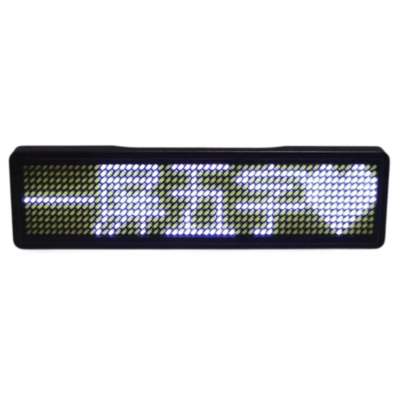 AT82-LED Mini Display Rechargeable Bluetooth Scrollable Message LED Name Tag Badge Breastpiece DIY Five Characters
AT82-LED Mini Display Rechargeable Bluetooth Scrollable Message LED Name Tag Badge Breastpiece DIY Five Characters