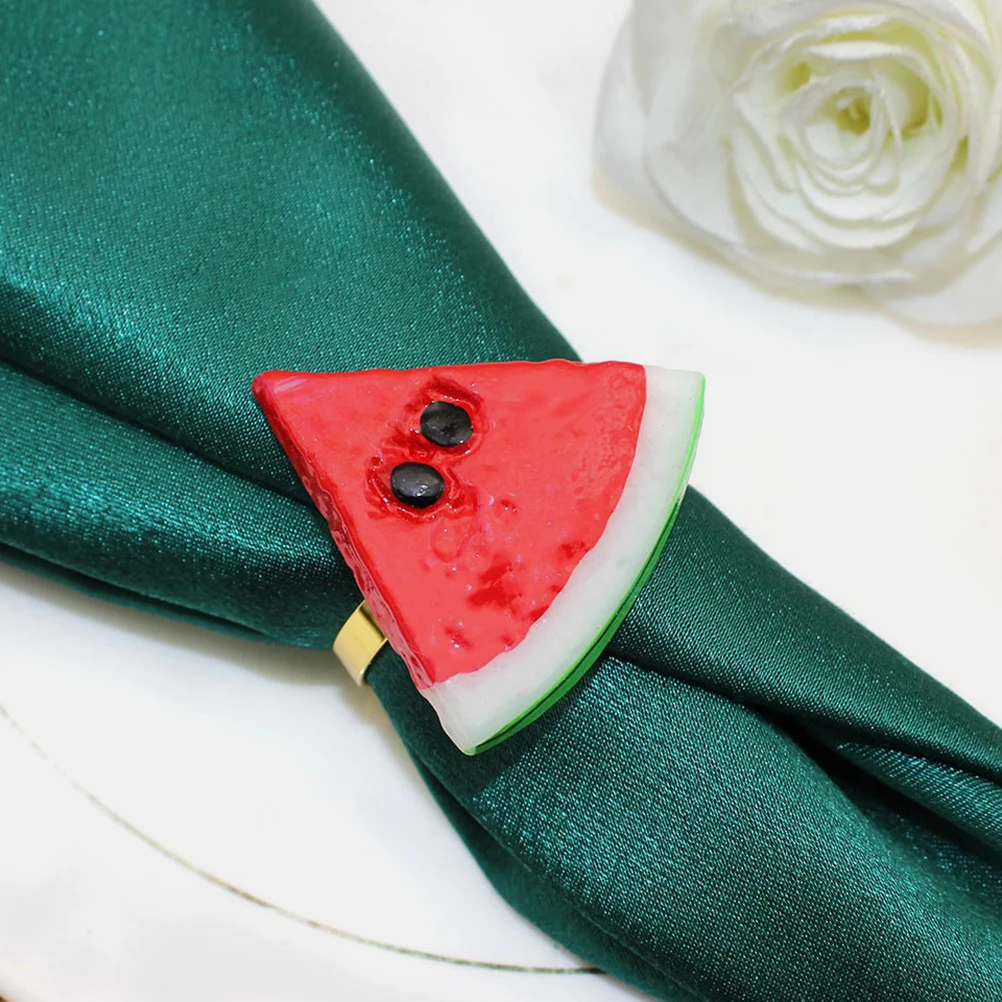 6pcs Watermelon Napkin Rings Metal Fruit Shaped Holder for Wedding Party Summer Table Decoration Serviette Ring Towel Buckle
6pcs Watermelon Napkin Rings Metal Fruit Shaped Holder for Wedding Party Summer Table Decoration Serviette Ring Towel Buckle