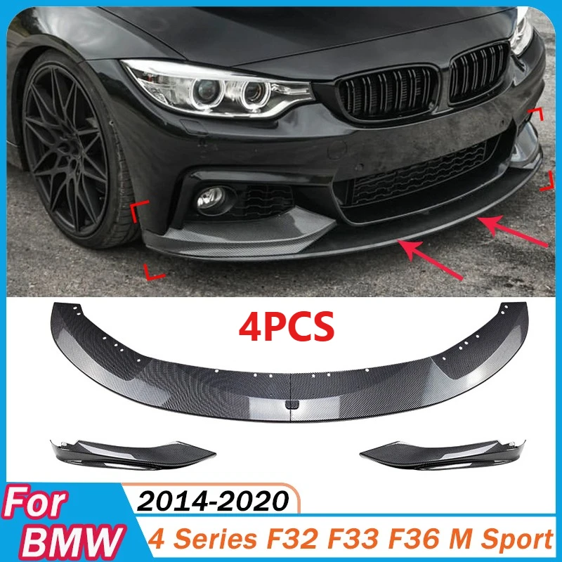For BMW 4 Series F32 F33 F36 2014-2020 M Sport Car Front Bumper Lip Splitter Spoiler Diffuser Body Kit Modification Exterior
For BMW 4 Series F32 F33 F36 2014-2020 M Sport Car Front Bumper Lip Splitter Spoiler Diffuser Body Kit Modification Exterior