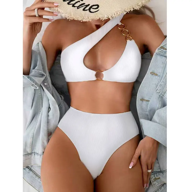 Sexy Swimwear Cut Out Bathing Suit 2025 New Summer Beachwear One Shoulder Swimsuit High Waist Bikini Swimming Costumes Bather
Sexy Swimwear Cut Out Bathing Suit 2025 New Summer Beachwear One Shoulder Swimsuit High Waist Bikini Swimming Costumes Bather