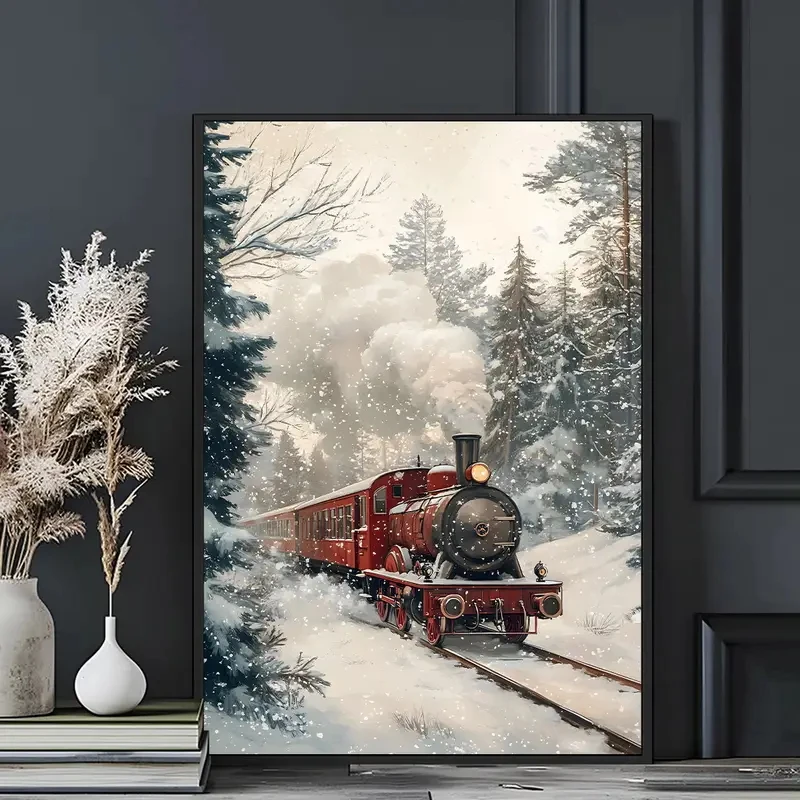 1pcs Festive Red Train Snow Canvas Print Christmas Decoration for Living Room Bathroom Corridor Perfect Festive Gift Decoration
1pcs Festive Red Train Snow Canvas Print Christmas Decoration for Living Room Bathroom Corridor Perfect Festive Gift Decoration