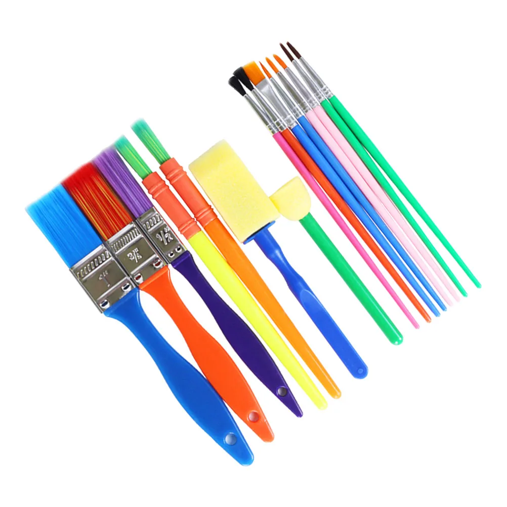 15pcs Sponge for Kids Painting Brush Colorful Wooden Handles Painting Brushes Watercolor Tools DIY Craft
15pcs Sponge for Kids Painting Brush Colorful Wooden Handles Painting Brushes Watercolor Tools DIY Craft