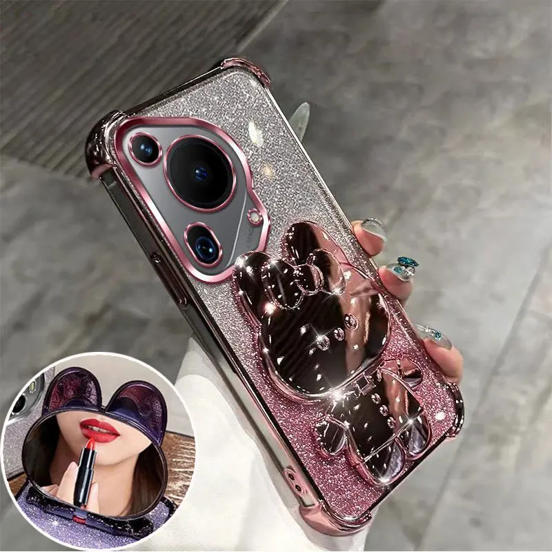 Pura70Ultra Case with Mirror Holder Glitter Shockproof Cover For Huawei pura70 pro Plus Silicone Luxury Cases Stand Bracket Gift
Pura70Ultra Case with Mirror Holder Glitter Shockproof Cover For Huawei pura70 pro Plus Silicone Luxury Cases Stand Bracket Gift