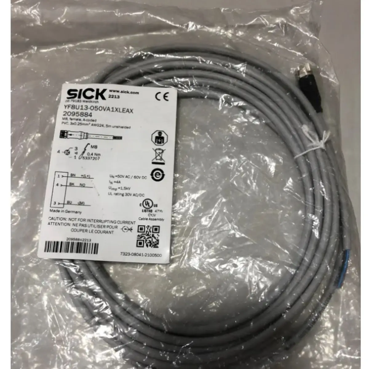 2095884 YF8U13-050VA1XLEAX - Sensor/actuator cable
2095884 YF8U13-050VA1XLEAX - Sensor/actuator cable