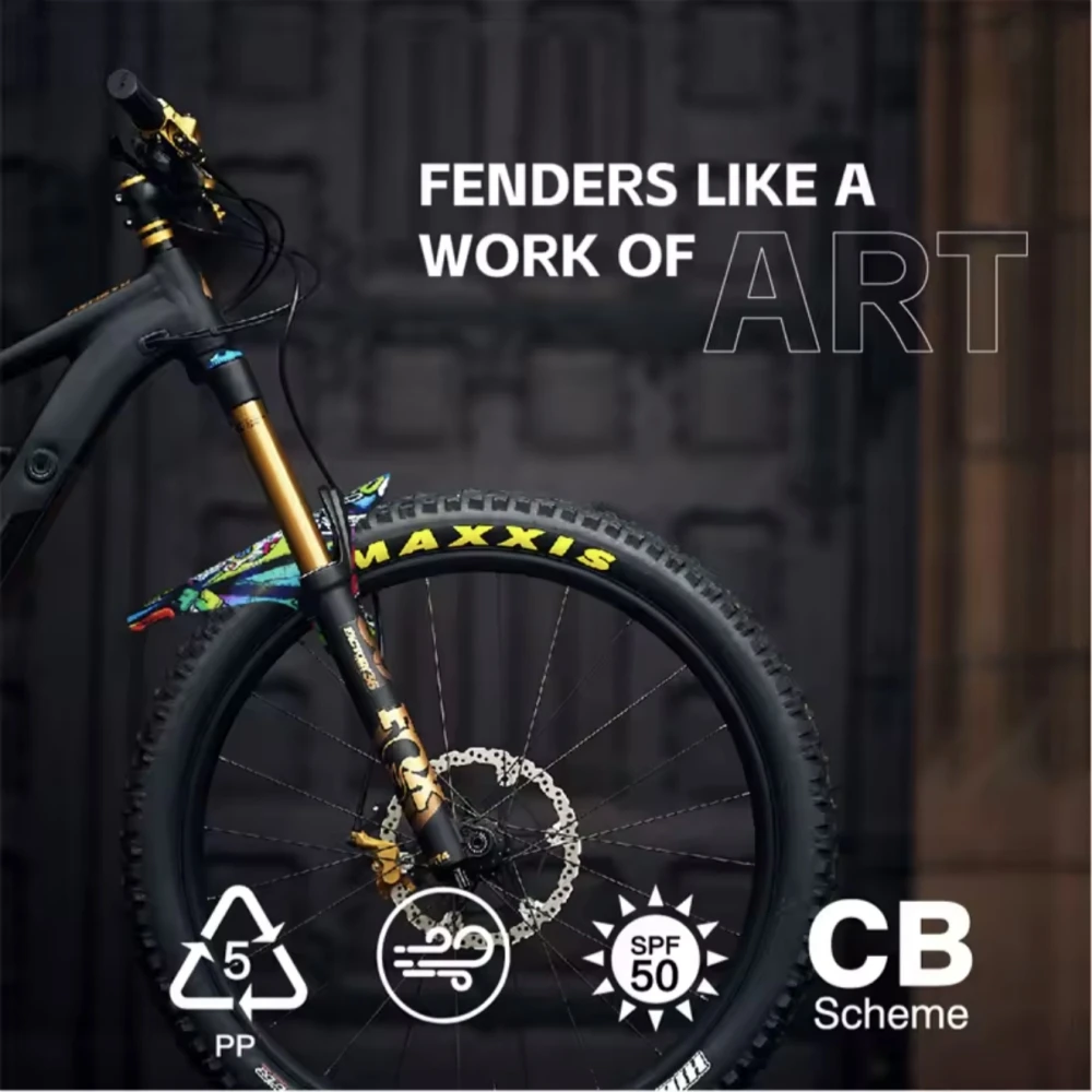 Universal Bicycle Front & Rear Fenders, Durable Mudguard Wings for Mountain & Road Bikes, All-Weather Riding Accessories for Wet
Universal Bicycle Front & Rear Fenders, Durable Mudguard Wings for Mountain & Road Bikes, All-Weather Riding Accessories for Wet