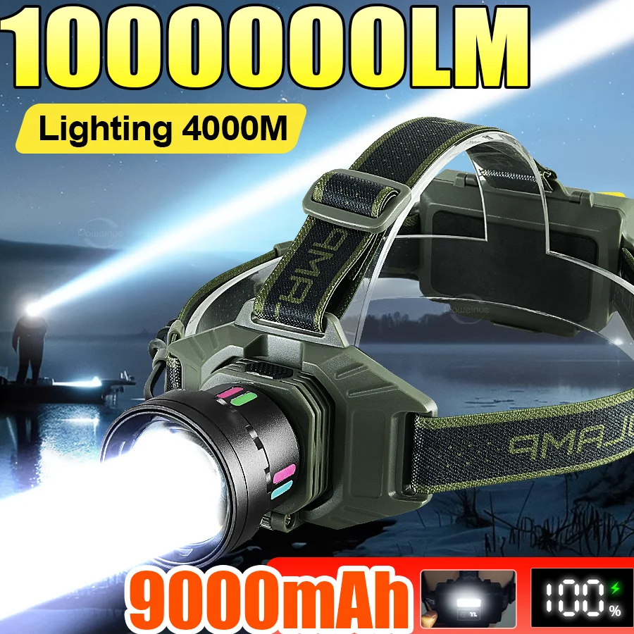 9000mAh Front Ultra Powerful LED Headlamp 18650 Battery Rechargeable Super Bright Headlamp Fishing Camping Hunting Head Light
9000mAh Front Ultra Powerful LED Headlamp 18650 Battery Rechargeable Super Bright Headlamp Fishing Camping Hunting Head Light