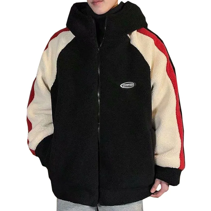 2022 Male Sweatshirts Hoodie Men Fashion Winter Lamb Fleece Stitching Harajuku Zipper Blue Keep Warm Pullover Men Long Sleeve
2022 Male Sweatshirts Hoodie Men Fashion Winter Lamb Fleece Stitching Harajuku Zipper Blue Keep Warm Pullover Men Long Sleeve