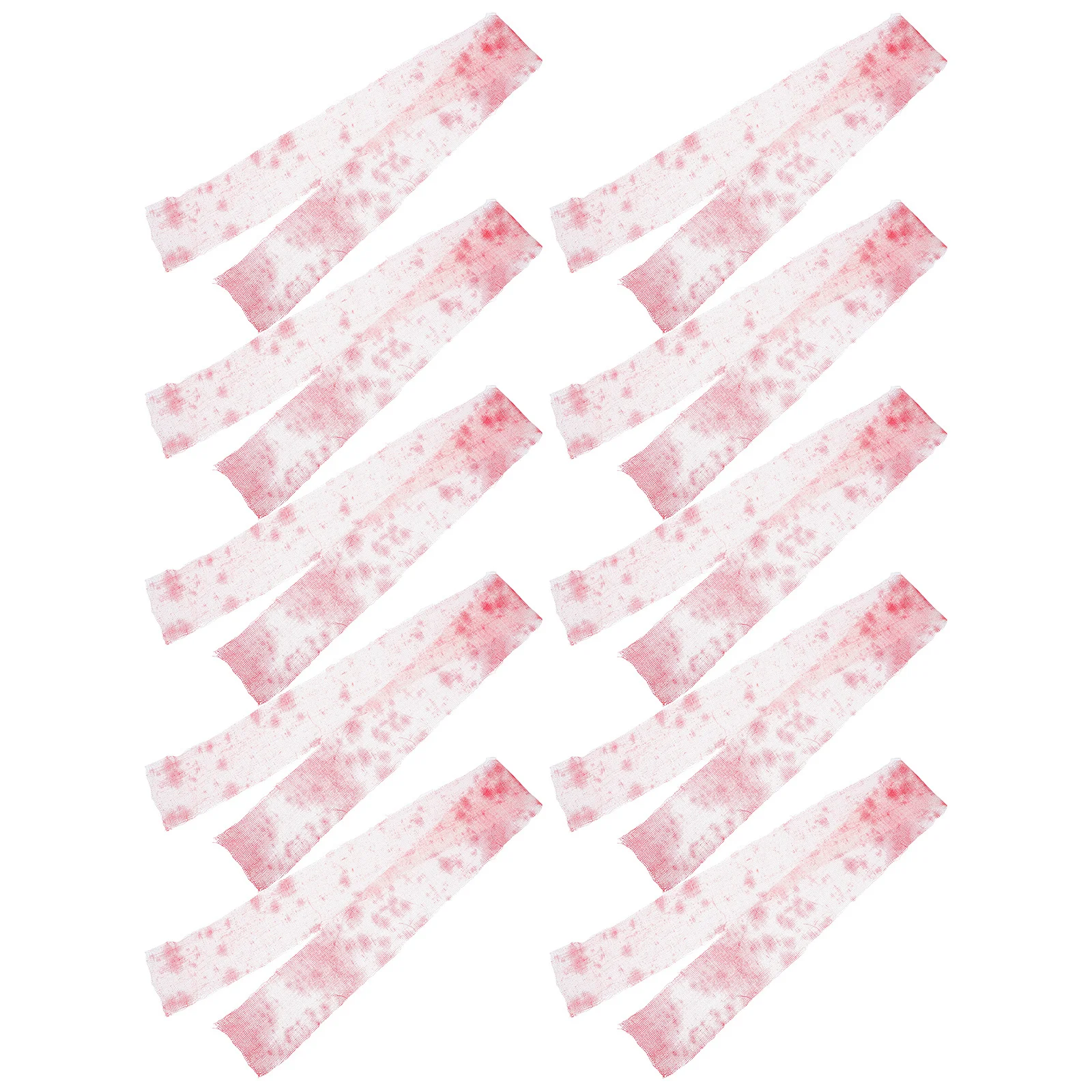 10Pcs Halloween Bloody Gauze Cloth Tear Resistant Authentic Spooky Blood Fabric for Horror Decor Mummy Costume Cosplay Props
10Pcs Halloween Bloody Gauze Cloth Tear Resistant Authentic Spooky Blood Fabric for Horror Decor Mummy Costume Cosplay Props