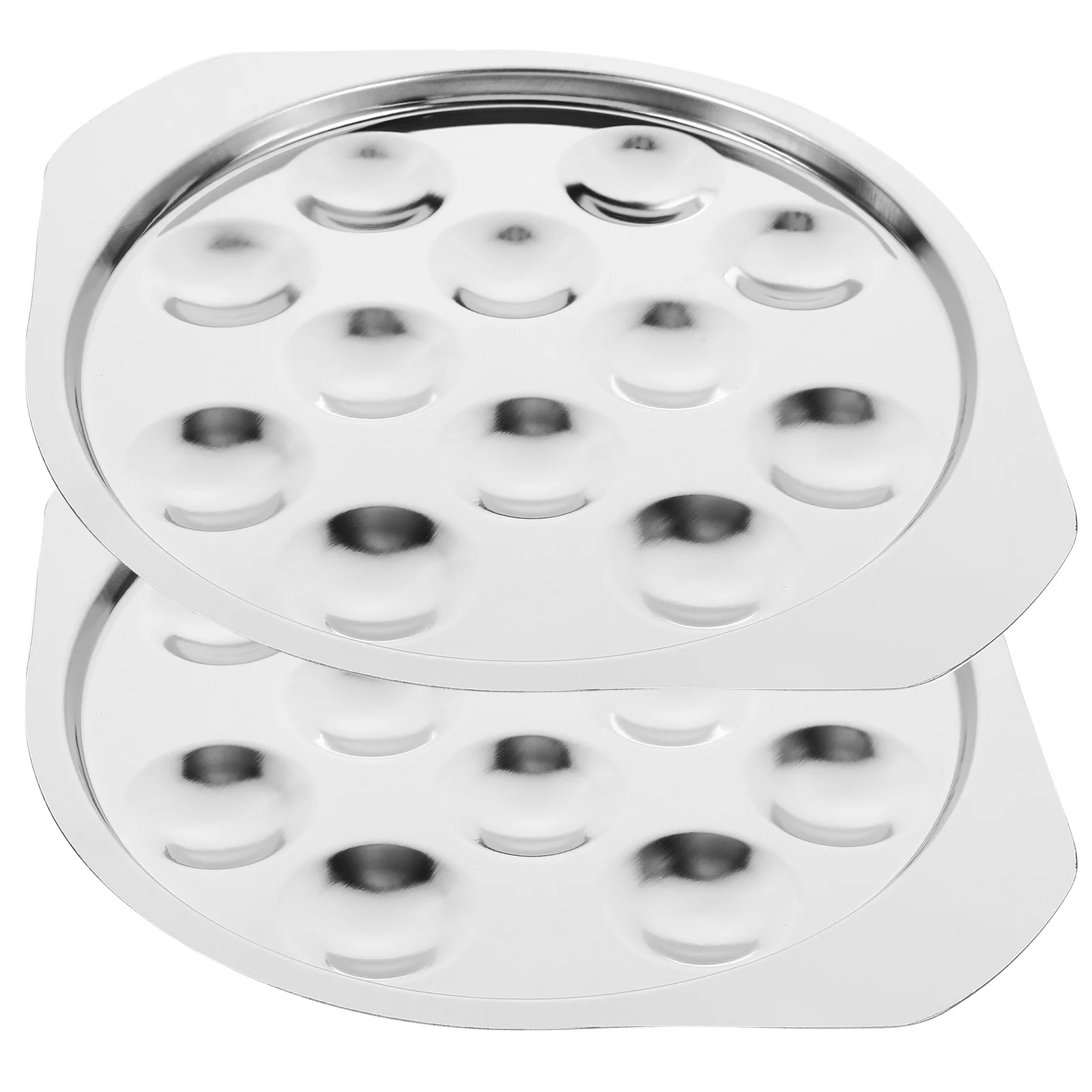 2pcs Stainless Steel Escargot Plates 12 Snail Tray Silver Shellfish Non Dishwasher Safe Practical BBQ Tool
2pcs Stainless Steel Escargot Plates 12 Snail Tray Silver Shellfish Non Dishwasher Safe Practical BBQ Tool
