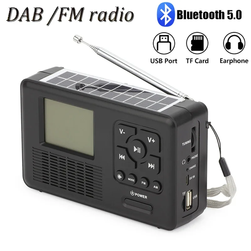 Solar Hand Crank Radio Bluetooth Speaker Portable Mini DAB/FM Radio with TFT LCD Flashlight Support TF Card/USB/Headphone Play
Solar Hand Crank Radio Bluetooth Speaker Portable Mini DAB/FM Radio with TFT LCD Flashlight Support TF Card/USB/Headphone Play