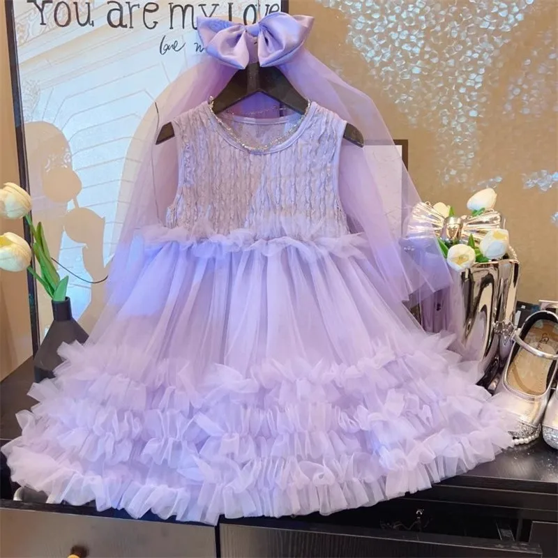 TOY-Girls' Elegant Dance Dress Summer Children's Mesh Princess Dress Baby Girl Stylish Performance Puffy Tulle Dress
TOY-Girls' Elegant Dance Dress Summer Children's Mesh Princess Dress Baby Girl Stylish Performance Puffy Tulle Dress