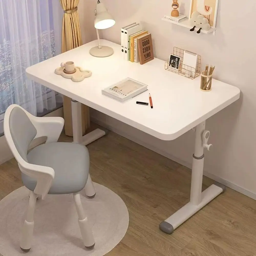 Adjustable Crank White Desk and Chair Set for Kids, 1.5cm Thick Desk, Suitable for Elementary School, Ideal for Home Study or Of
Adjustable Crank White Desk and Chair Set for Kids, 1.5cm Thick Desk, Suitable for Elementary School, Ideal for Home Study or Of