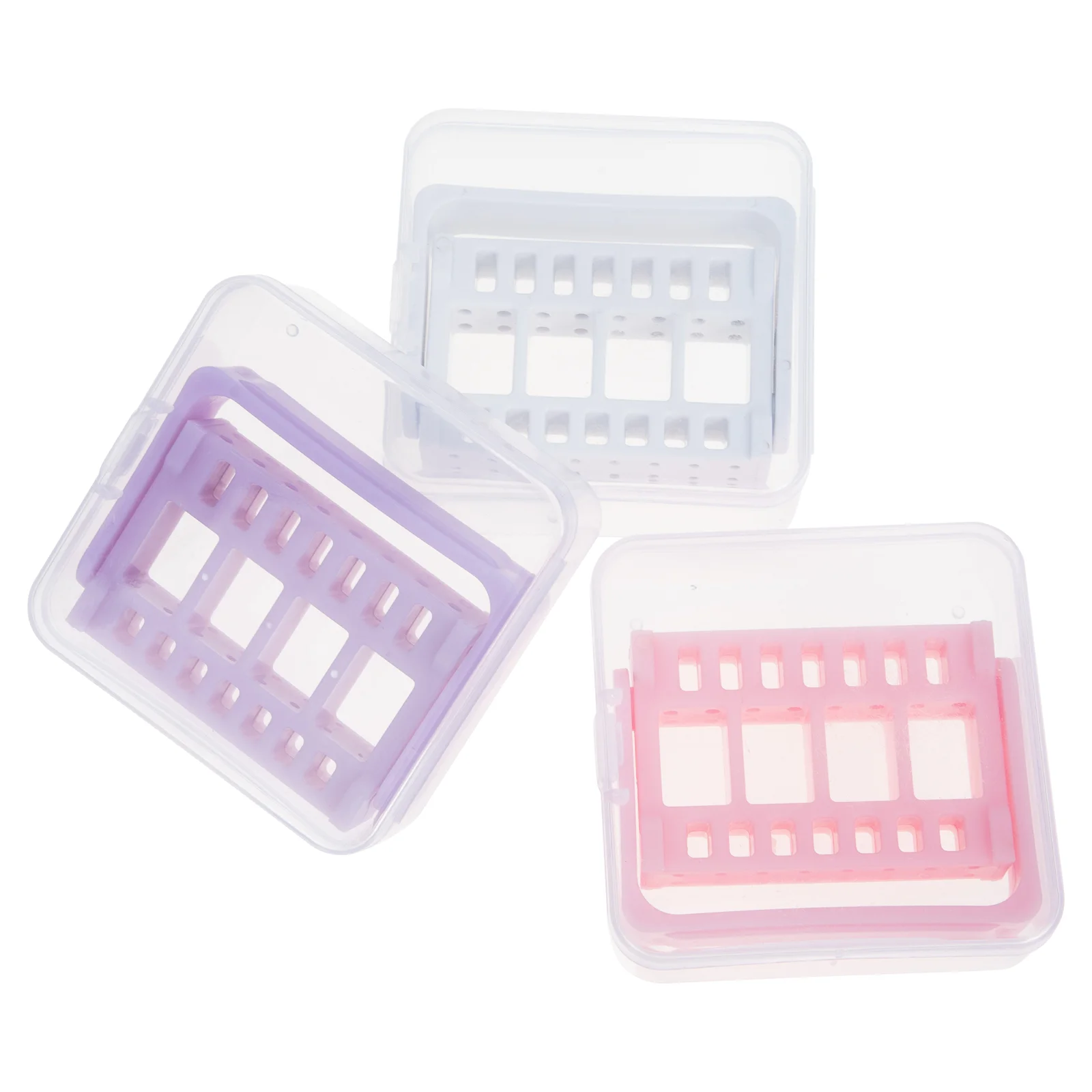 3 Pcs Nail Drill Bit Grinding Head Storage Box Organizer Rack Polishing Clippers Holder
3 Pcs Nail Drill Bit Grinding Head Storage Box Organizer Rack Polishing Clippers Holder