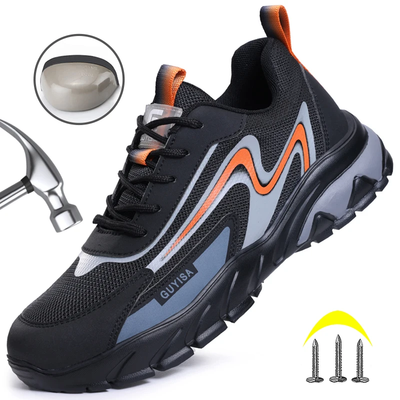 Men Anti-puncture Safety Shoes Indestructible Steel Toe Construction Work Boots Fashion Lightweight Male Sneakers Sports Shoes
Men Anti-puncture Safety Shoes Indestructible Steel Toe Construction Work Boots Fashion Lightweight Male Sneakers Sports Shoes