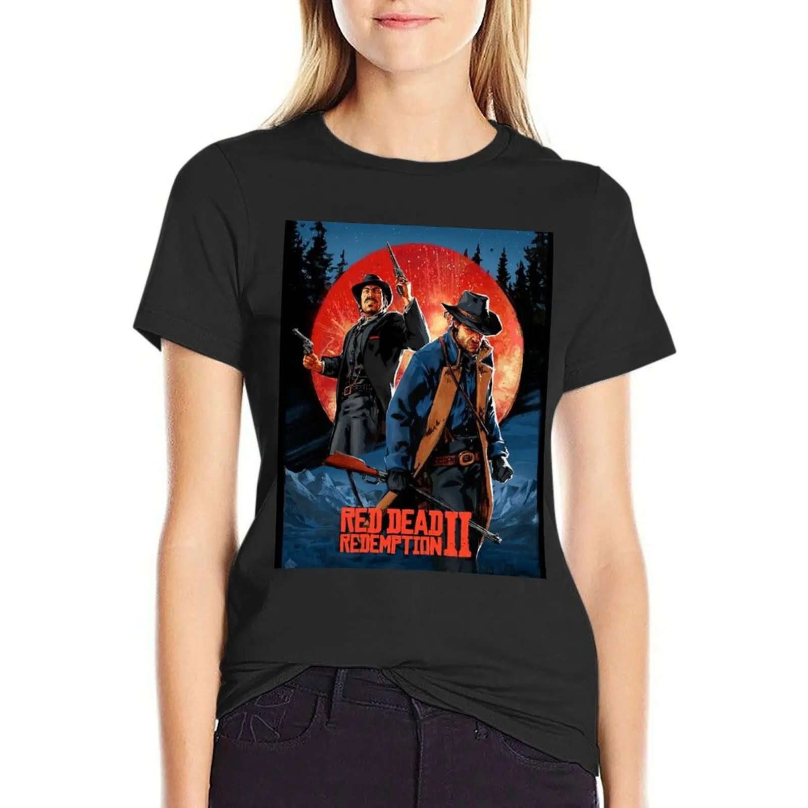 Arthur Morgan Blood Moon T-Shirt korean fashion Aesthetic clothing plus size tops Women's tops
Arthur Morgan Blood Moon T-Shirt korean fashion Aesthetic clothing plus size tops Women's tops