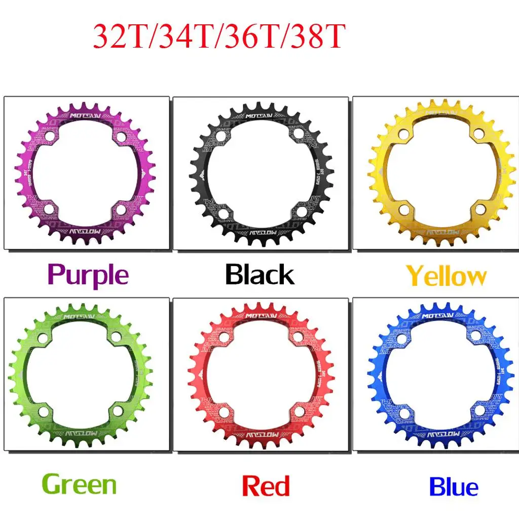 32T 34T 36T 38T Bike Chainring Chain Ring Wheel 104 BCD Chainwheel Sprockets for Narrow Wide Single Speed Bike
32T 34T 36T 38T Bike Chainring Chain Ring Wheel 104 BCD Chainwheel Sprockets for Narrow Wide Single Speed Bike