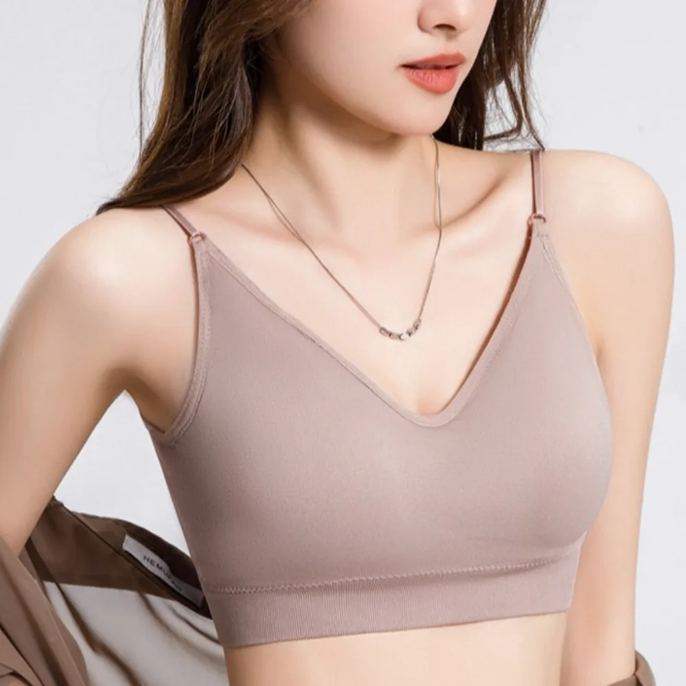 Close-fitting Wireless Deep V Bra Shockproof Anti-sagging Brassiere Camisole Traceless Gathered Breasts Push Up Underwear
Close-fitting Wireless Deep V Bra Shockproof Anti-sagging Brassiere Camisole Traceless Gathered Breasts Push Up Underwear