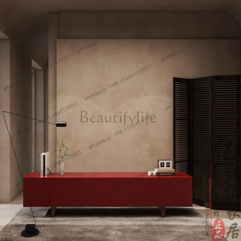 Original TV low cabinet red door living room wall storage storage cabinet
Original TV low cabinet red door living room wall storage storage cabinet