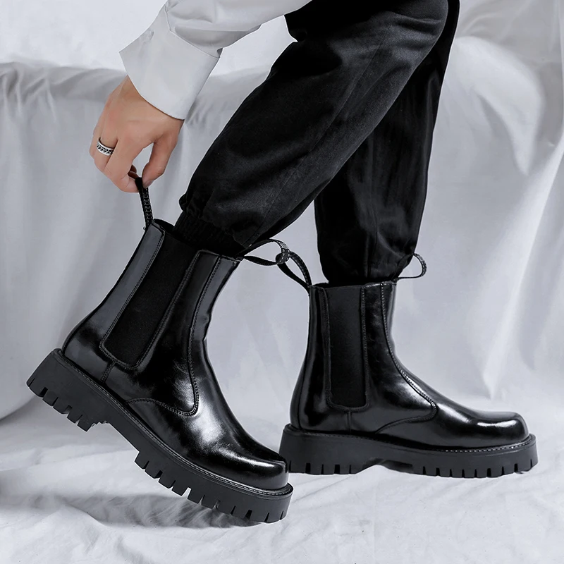 Black Boots High Quality Chelsea Men Boots Leather Boots Men Thick Sole Designer Boots Formal Luxury Sleeve Boots Ankle Boots
Black Boots High Quality Chelsea Men Boots Leather Boots Men Thick Sole Designer Boots Formal Luxury Sleeve Boots Ankle Boots