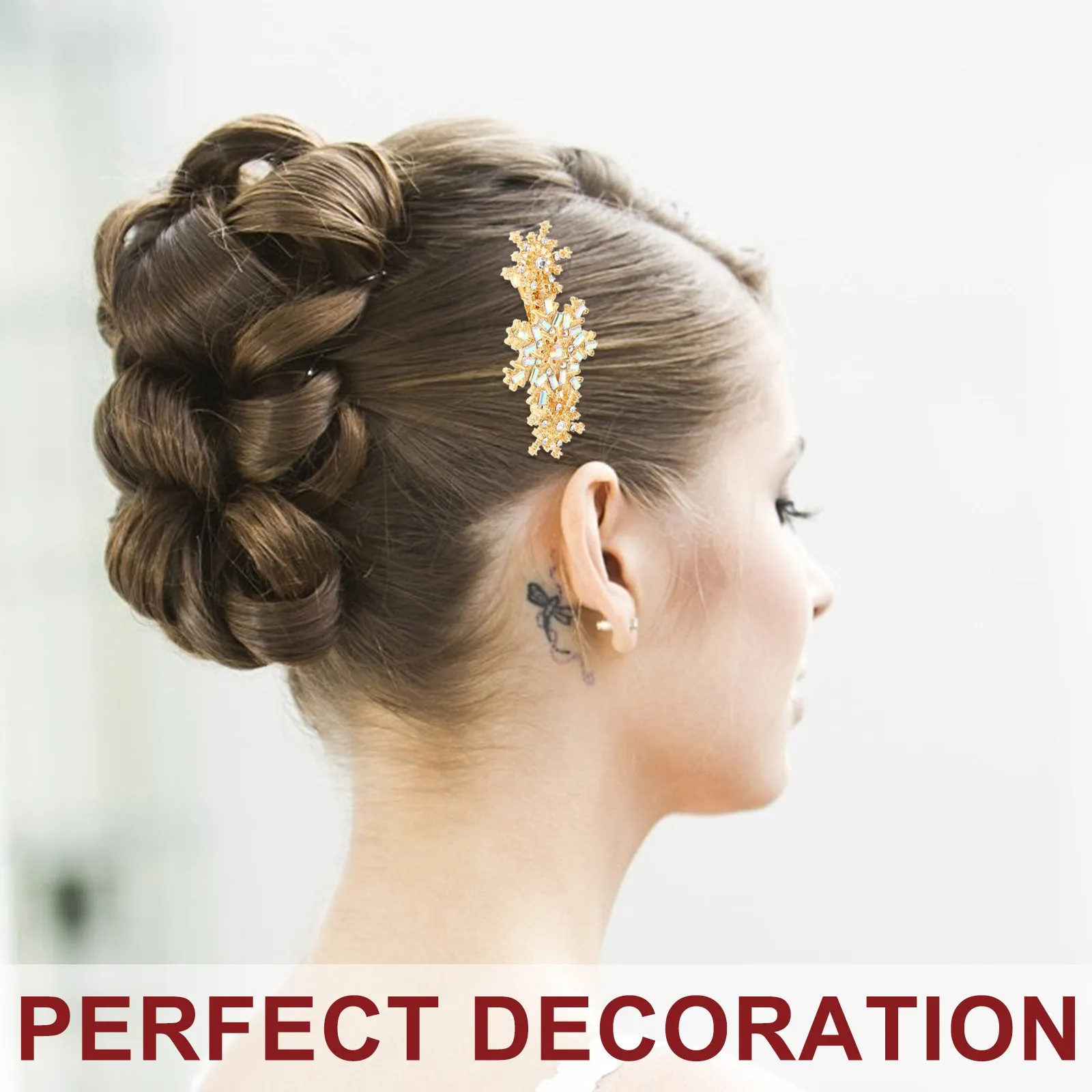 2Pcs Flower Hair Clips Snowflake Rhinestone Hairpins Elegant Girls Hair Accessories Party Festival Decoration Snowflake Hairpins
2Pcs Flower Hair Clips Snowflake Rhinestone Hairpins Elegant Girls Hair Accessories Party Festival Decoration Snowflake Hairpins