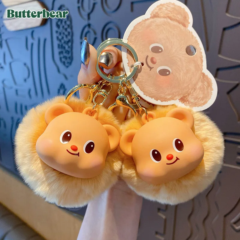 Cute Cartoon Butter Bear Keychain Creative Delicate Healing Smile Bear Hairball Key Chain Backpack Pendant Keyring Birthday Gift
Cute Cartoon Butter Bear Keychain Creative Delicate Healing Smile Bear Hairball Key Chain Backpack Pendant Keyring Birthday Gift