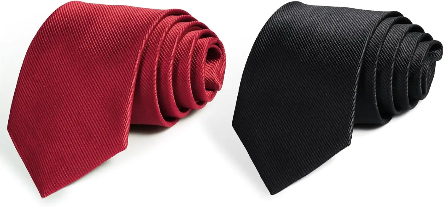 2 Silk-Blend Ties with 2 Tie Clips Set, Eco-Gift Packaging
2 Silk-Blend Ties with 2 Tie Clips Set, Eco-Gift Packaging