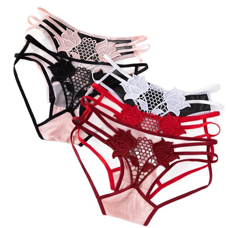 Embroidered Mesh Women's Panties Low-Waisted Transparent Hollowed-Out Lace Seamless Breathable Underwear
Embroidered Mesh Women's Panties Low-Waisted Transparent Hollowed-Out Lace Seamless Breathable Underwear
