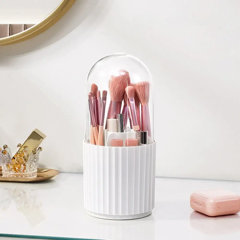 Cosmetic Organizer Useful Dustproof Lightweight 360-degree Rotating Makeup Brush Display Case Office Supplies
Cosmetic Organizer Useful Dustproof Lightweight 360-degree Rotating Makeup Brush Display Case Office Supplies