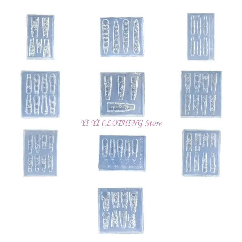 N5KF Flexible Silicone Mold For Nail Art Charm Crafting Jewelry Making Design Tools
N5KF Flexible Silicone Mold For Nail Art Charm Crafting Jewelry Making Design Tools