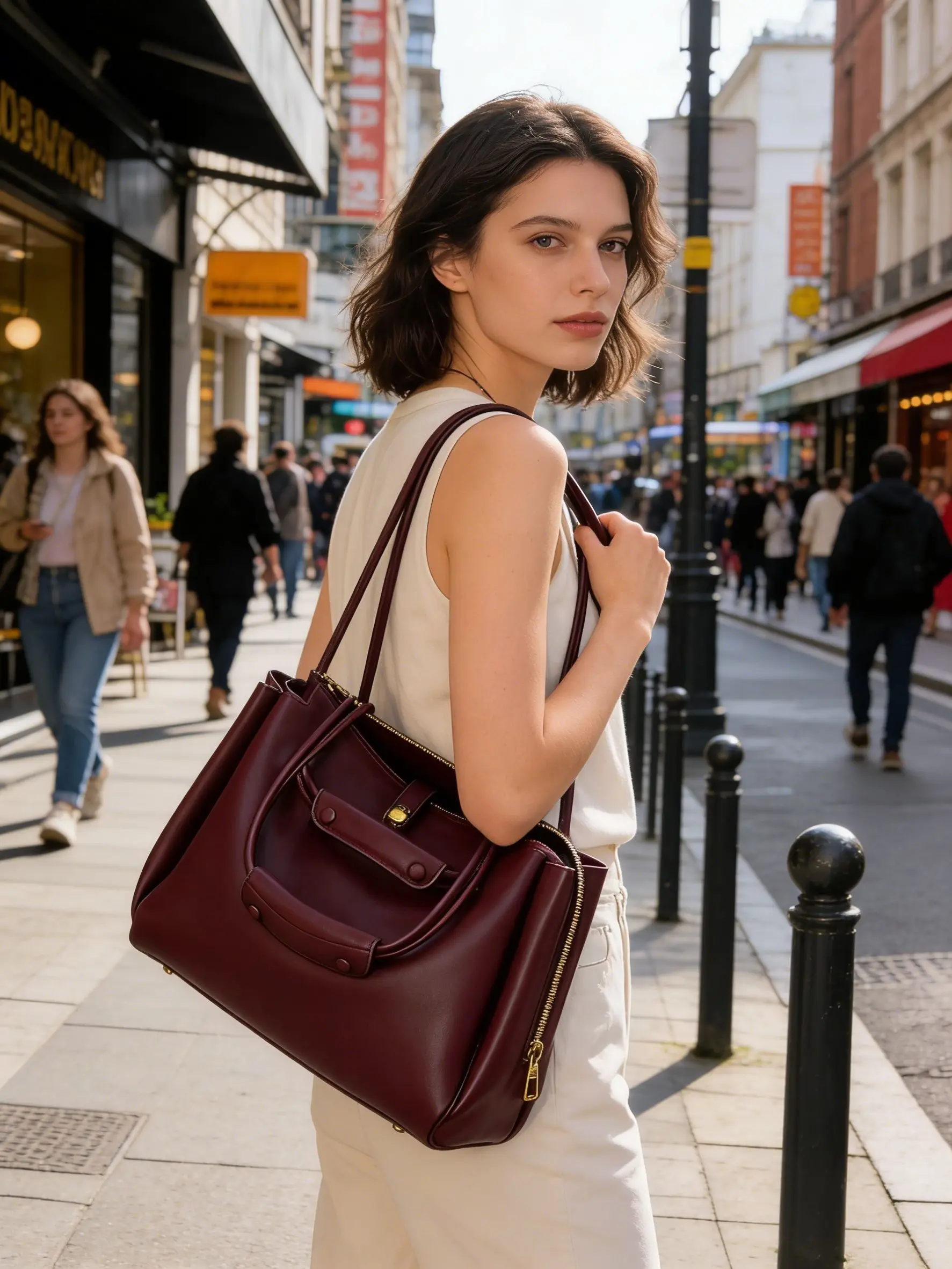 Drawstring Design Shoulder Bag Luxurious Soft Leather Women's Handbag Large Capacity Commuter Bag Multifunctional Crossbody Bag
Drawstring Design Shoulder Bag Luxurious Soft Leather Women's Handbag Large Capacity Commuter Bag Multifunctional Crossbody Bag