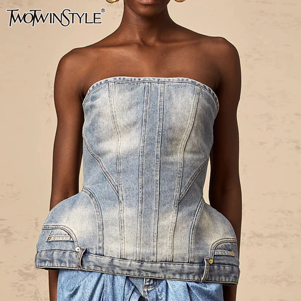 TWOTWINSTYLE однотонный утягивающий ковбойский жилет High Street для женщин без бретелек без рукавов лоскутный топ на молнии женская одежда
TWOTWINSTYLE однотонный утягивающий ковбойский жилет High Street для женщин без бретелек без рукавов лоскутный топ на молнии женская одежда