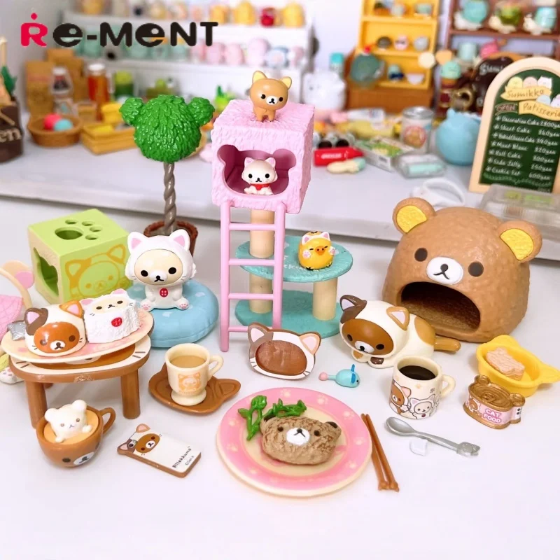 Re-Ment Rilakkuma Blind Box Cat Cafe Miniature Micro Landscape Ornament Dollhouse Decoration Collectible Bear Figurine
Re-Ment Rilakkuma Blind Box Cat Cafe Miniature Micro Landscape Ornament Dollhouse Decoration Collectible Bear Figurine