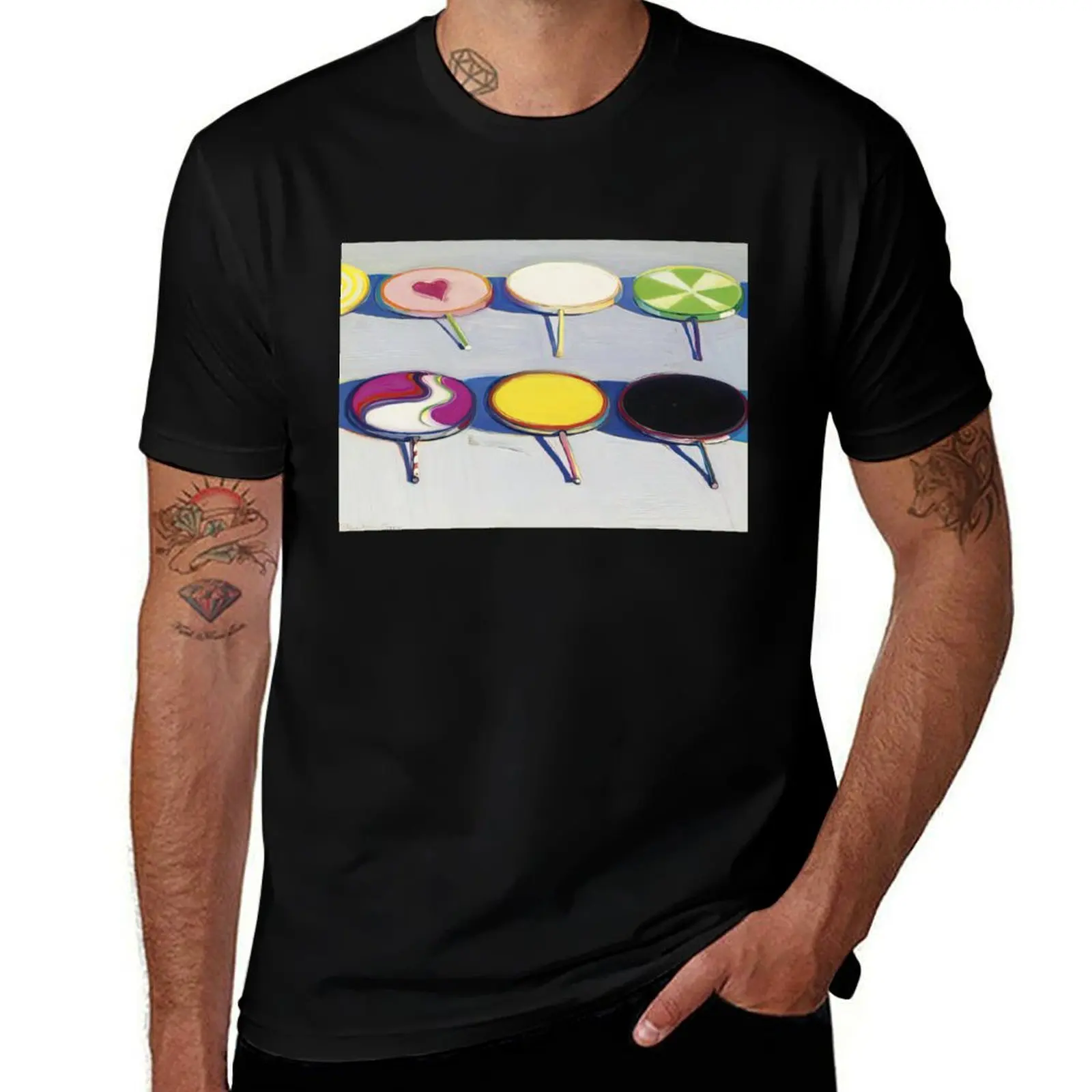 Wayne Thiebaud - Seven Suckers - 1970 T-Shirt cotton man t-shirts fashion shirts cheap stuff graphic t shirts mens t shirts pack
Wayne Thiebaud - Seven Suckers - 1970 T-Shirt cotton man t-shirts fashion shirts cheap stuff graphic t shirts mens t shirts pack