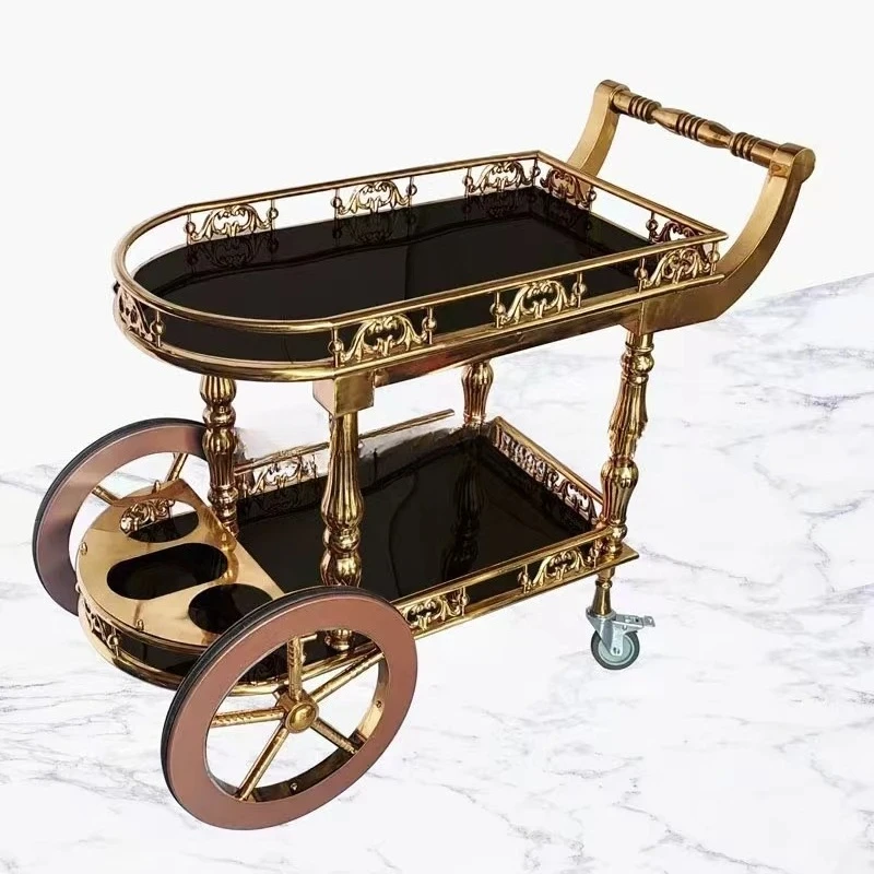 Luxury Golden Vintage Luxury Trolley Restaurant Tea Wine Rack Modern Kitchen Dining Cart Bar Metal Aluminum Hotel Furniture
Luxury Golden Vintage Luxury Trolley Restaurant Tea Wine Rack Modern Kitchen Dining Cart Bar Metal Aluminum Hotel Furniture