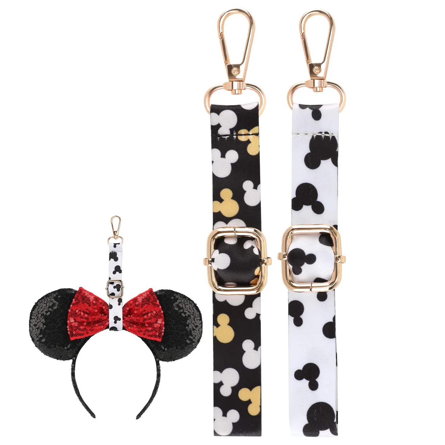 Disney Mickey Mouse Ears Headband Adjustable Strap Keychains Cute Fashion Hair Accessories for Women & Girls Party Bag Charm
Disney Mickey Mouse Ears Headband Adjustable Strap Keychains Cute Fashion Hair Accessories for Women & Girls Party Bag Charm