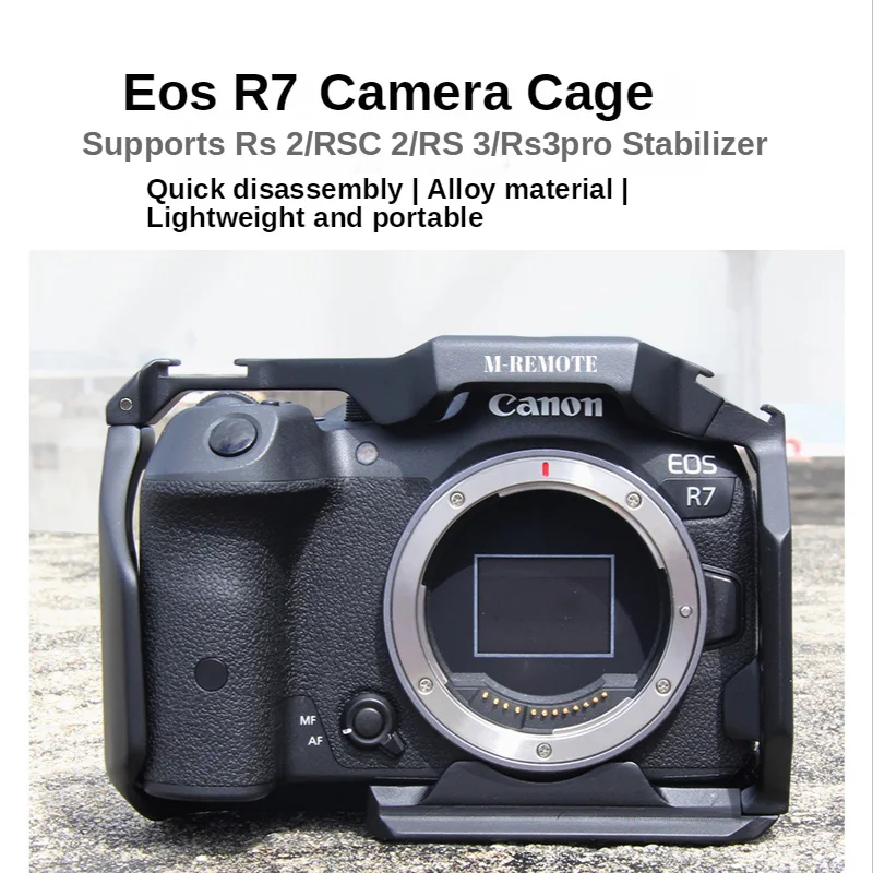 M-REMOTE Camera Cage для Canon EOS R7 w Cold Shoe Mount 1/4 & 3/8 Inch винтовые отверстия Полный Dslr алюминиевый сплав видеокамера Rig
M-REMOTE Camera Cage для Canon EOS R7 w Cold Shoe Mount 1/4 & 3/8 Inch винтовые отверстия Полный Dslr алюминиевый сплав видеокамера Rig