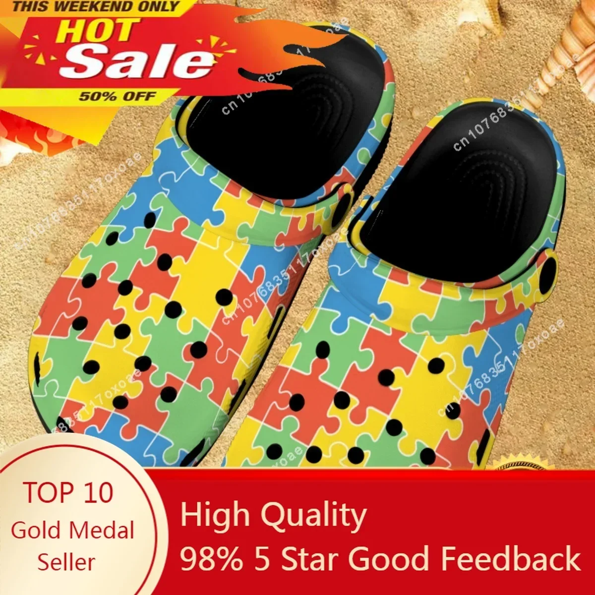 2023 Summer Autism Awareness Slippers Indoor Bath Non-Slip Home Beach Sandals Feamale Ladies Flats Garden Shoes New Zapatos
2023 Summer Autism Awareness Slippers Indoor Bath Non-Slip Home Beach Sandals Feamale Ladies Flats Garden Shoes New Zapatos